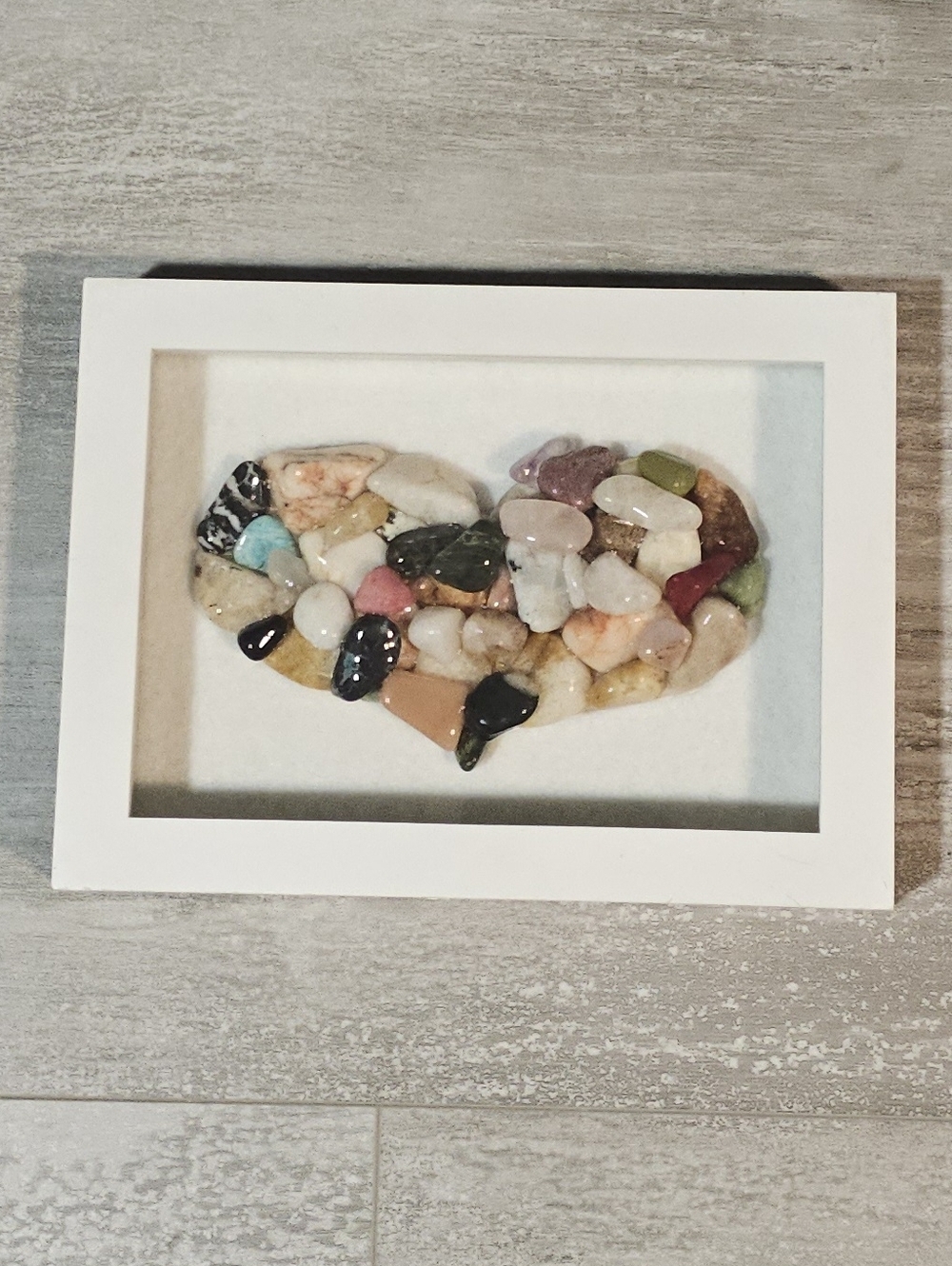 Stone heart wall art